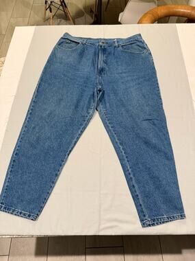 Capistrano Vintage Womens Jeans 22P High Rise Tapered Mom Blue Denim USA Made